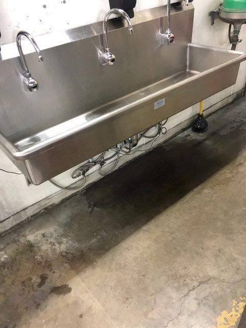 Commercial faucet and fixture installation